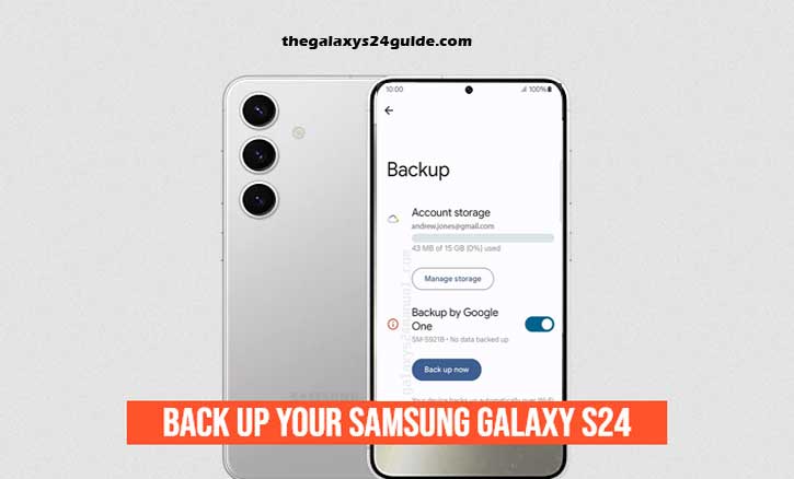 how to back up your samsung galaxy S24