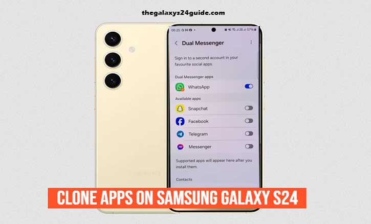 how to clone apps on samsung galaxy s24