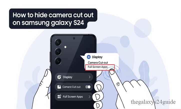 how to hide camera cut out on samsung galaxy s24