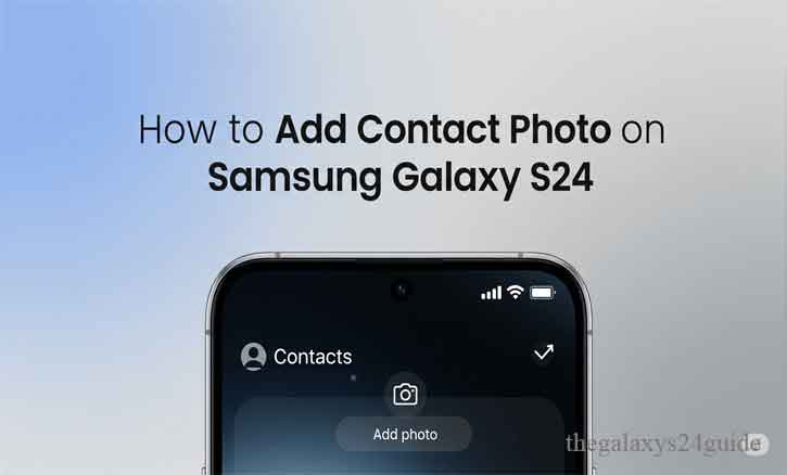 how to add contact photo on samsung galaxy s24