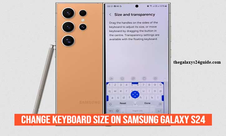 how to change keyboard size on samsung galaxy s24