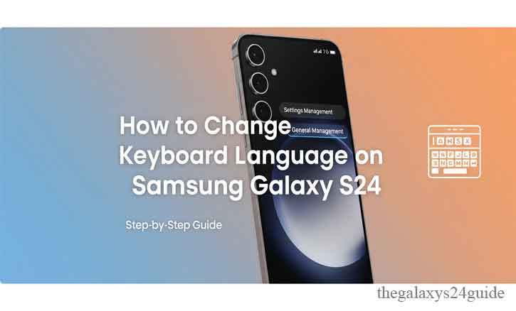 how to change keyboard language on samsung galaxy s24