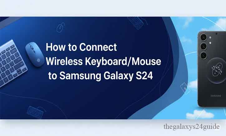how to connect wireless keyboard/mouse to samsung galaxy s24