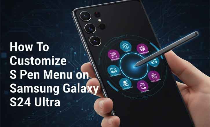 how to customize s pen menu on samsung galaxy s24 ultra