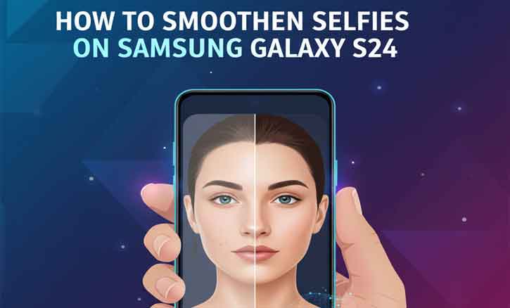 how to smoothen selfies on samsung galaxy s24